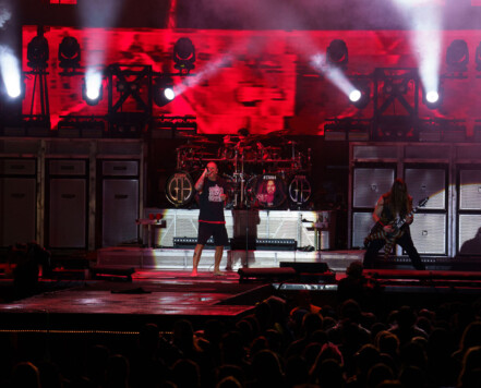 Pantera performing at Rock Fest in Cadott, Wisconsin on July 13, 2023. Pantera performing at Rock Fest in Cadott, Wisconsin on July 13, 2023.