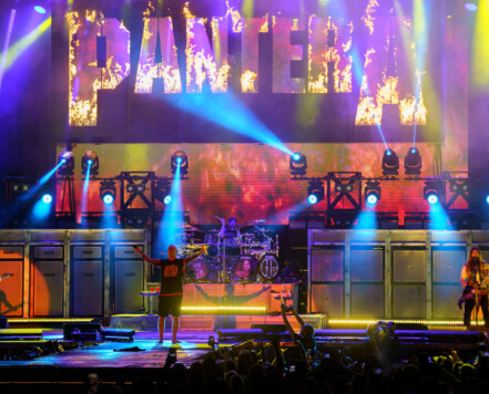 Pantera performing at Rock Fest in Cadott, Wisconsin on July 13, 2023. Pantera performing at Rock Fest in Cadott, Wisconsin on July 13, 2023.