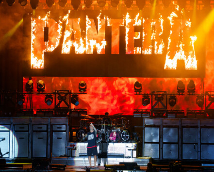 Pantera performing at Rock Fest in Cadott, Wisconsin on July 13, 2023. Pantera performing at Rock Fest in Cadott, Wisconsin on July 13, 2023.