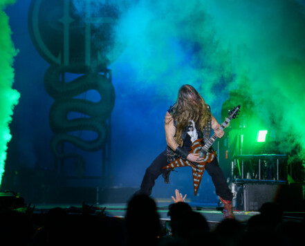 Pantera performing at Rock Fest in Cadott, Wisconsin on July 13, 2023. Pantera performing at Rock Fest in Cadott, Wisconsin on July 13, 2023.