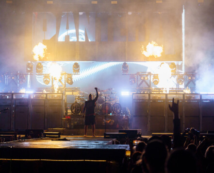 Pantera performing at Rock Fest in Cadott, Wisconsin on July 13, 2023. Pantera performing at Rock Fest in Cadott, Wisconsin on July 13, 2023.