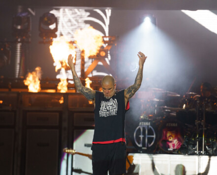 Pantera performing at Rock Fest in Cadott, Wisconsin on July 13, 2023. Pantera performing at Rock Fest in Cadott, Wisconsin on July 13, 2023.