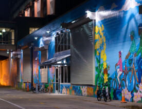A mural on the Midtown Greenway in South Minneapolis on November 3rd, 2023.