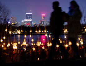 The warm weather didn't stop this years Luminary Loppet around Lake of the Isles, but it was moved off the ice. Always a really great event! (Minneapolis, February 2024)