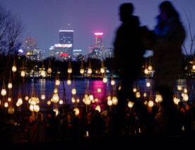 The warm weather didn't stop this years Luminary Loppet around Lake of the Isles, but it was moved off the ice. Always a really great event! (Minneapolis, February 2024)