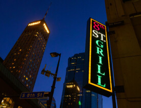 8th St Grill bar and grille on 8th and Marquette in Downtown Minneapolis.