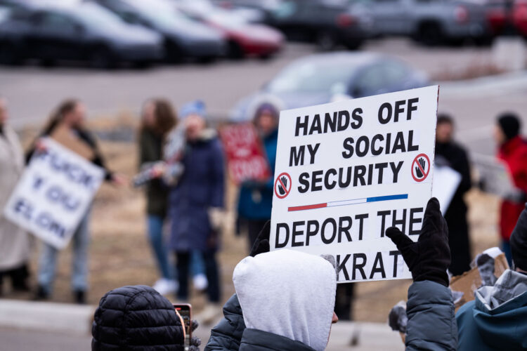 About 500 protesters outside Tesla in Minneapolis (Golden Valley) with signs reading “NOT PAID JUST PISSED”, “Tesla Funds Fascists”, “Save the VA”, “No Vet Left Behind”, Make Nazis Afraid Again” to name a few. This is the 7th weekend in a row of protests at this showroom. About 500 protesters outside Tesla in Minneapolis (Golden Valley) with signs reading “NOT PAID JUST PISSED”, “Tesla Funds Fascists”, “Save the VA”, “No Vet Left Behind”, Make Nazis Afraid Again” to name a few. This is the 7th weekend in a row of protests at this showroom.