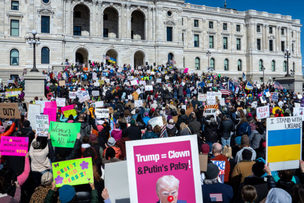 Today on International Women’s Day, Minnesota saw the largest protest since President Trump's re-election. 1,000+ gathered at the Capitol for the 2nd time this week hearing from activists, city council members and state representatives on the current administration's actions.Minnesota State CapitolMarch 8, 2025 Today on International Women’s Day, Minnesota saw the largest protest since President Trump's re-election. 1,000+ gathered at the Capitol for the 2nd time this week hearing from activists, city council members and state representatives on the current administration's actions.Minnesota State CapitolMarch 8, 2025