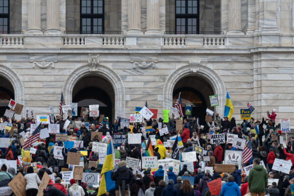 Protesters at the Minnesota State Capitol in St. Paul, Minnesota on March 4, 2025.  Taking place on the afternoon of President Trump’s first address to joint session in congress, they are protesting the actions of the Trump Administration and Elon Musk’s involvement. The protest was organized as part of the “50501” protests taking place around the country. This is the first of two planned protests this week. Another is planned for Saturday at the State Capitol. Protesters at the Minnesota State Capitol in St. Paul, Minnesota on March 4, 2025.  Taking place on the afternoon of President Trump’s first address to joint session in congress, they are protesting the actions of the Trump Administration and Elon Musk’s involvement. The protest was organized as part of the “50501” protests taking place around the country. This is the first of two planned protests this week. Another is planned for Saturday at the State Capitol.