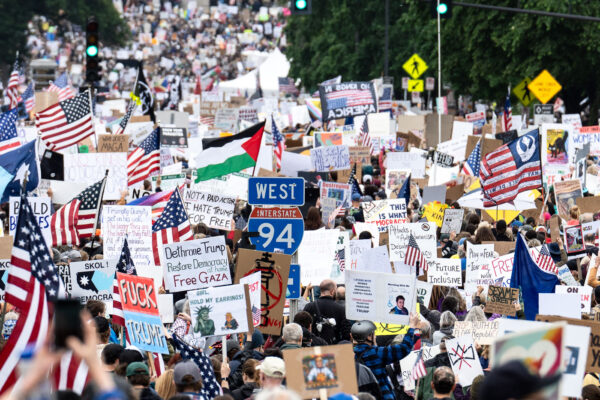 Despite warnings from the law enforcement not to attend today’s No Kings rally after this mornings shootings of Minnesota lawmakers with the killer on the lose, the No Kings Rally is happening at the Minnesota State Capitol in St. Paul. Despite warnings from the law enforcement not to attend today’s No Kings rally after this mornings shootings of Minnesota lawmakers with the killer on the lose, the No Kings Rally is happening at the Minnesota State Capitol in St. Paul.