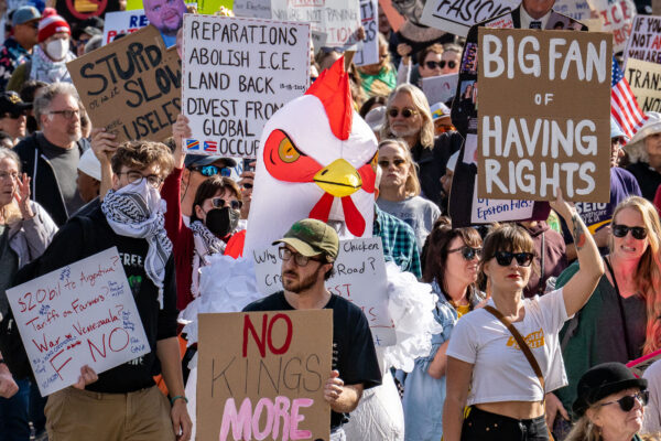 Thousands protest in Downtown Minneapolis on Saturday October 18, 2025 as part of nationwide “No Kings!” protest. Thousands protest in Downtown Minneapolis on Saturday October 18, 2025 as part of nationwide “No Kings!” protest.