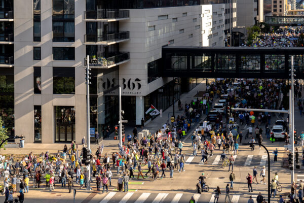 Organizers say 100,000 attended yesterdays No Kings protests in Downtown Minneapolis. Organizers say 100,000 attended yesterdays No Kings protests in Downtown Minneapolis.